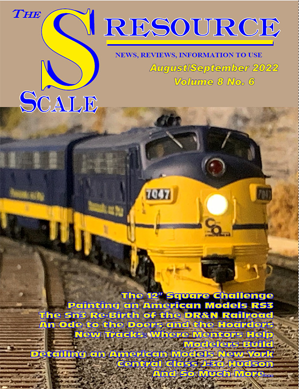 S Scale Resource magazine August/September 2022 cover